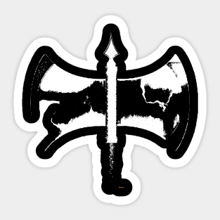 Double axe Sticker